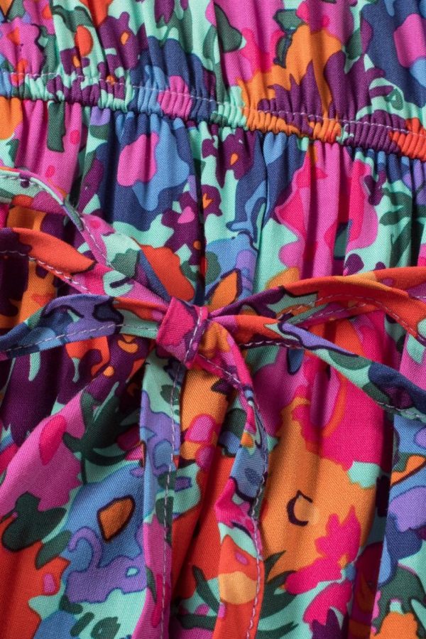 Maxi Dresses | Women Blue Boho Floral Print V Neck Wrap Split Maxi Dress - Image 3
