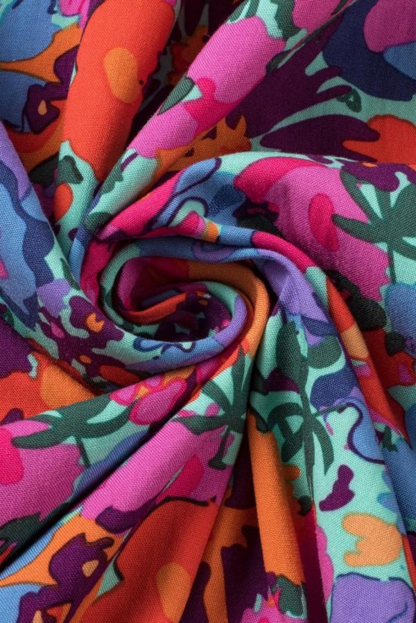 Maxi Dresses | Women Blue Boho Floral Print V Neck Wrap Split Maxi Dress - Image 4