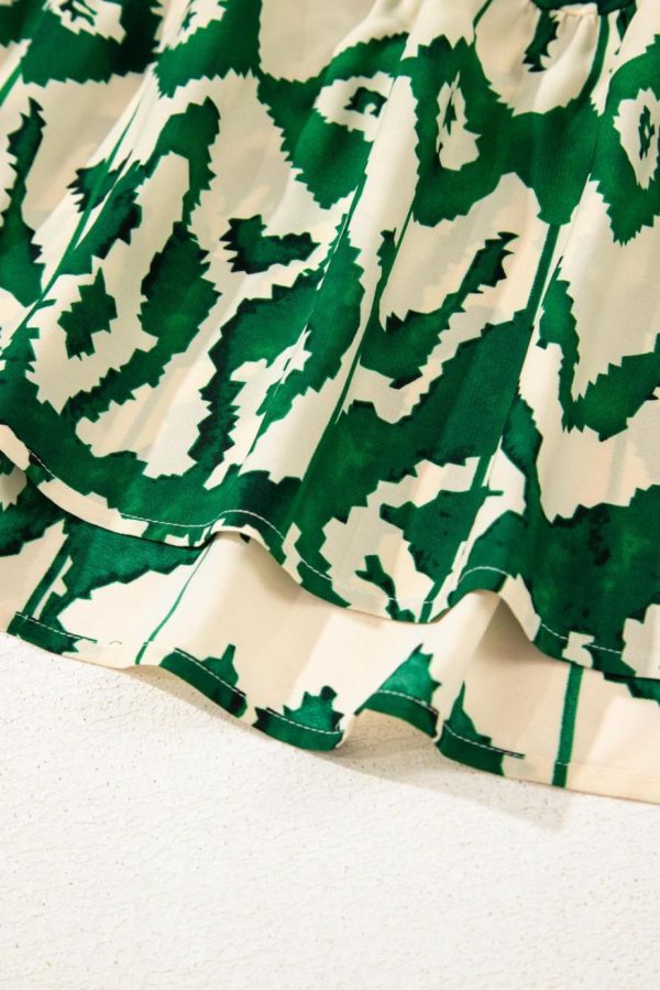 Maxi Dresses | Women Green Boho Shirred A Line Sleeveless Maxi Dress - Image 7
