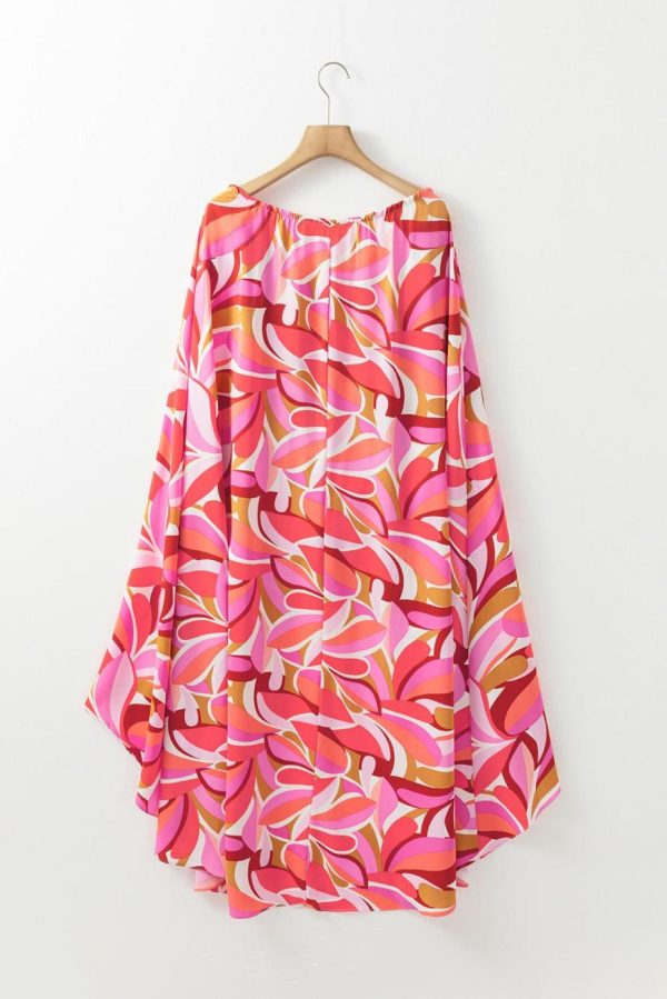 Maxi Dresses | Women Rose Floral High Low Bandeau Vacay Dress - Image 3