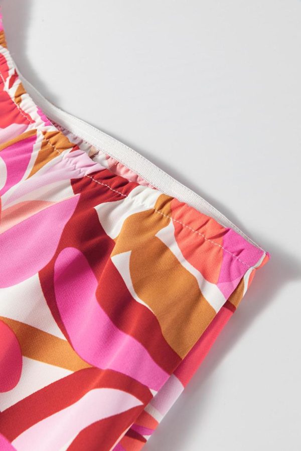 Maxi Dresses | Women Rose Floral High Low Bandeau Vacay Dress - Image 4