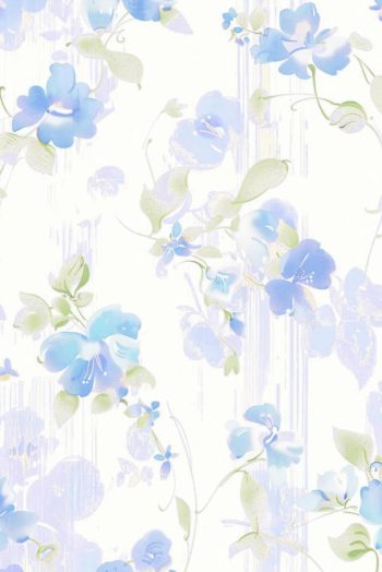 Maxi Dresses | Women Sky Blue Floral Smocked High Waist Ruffle Sleeveless Long Dress